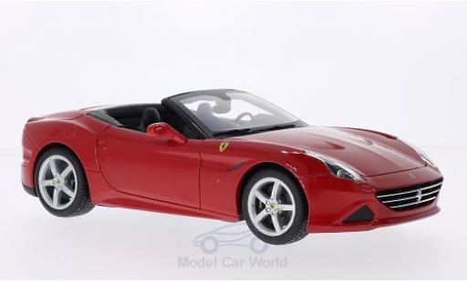 Modelauto Ferrari California Cabriolet T rood 2014 open 1/18 Burago