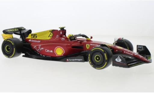 Modelauto Ferrari F1 F1-75 Bburago -75 No.55 Scuderia formule 1 GP Monza 2022 1/18 Burago