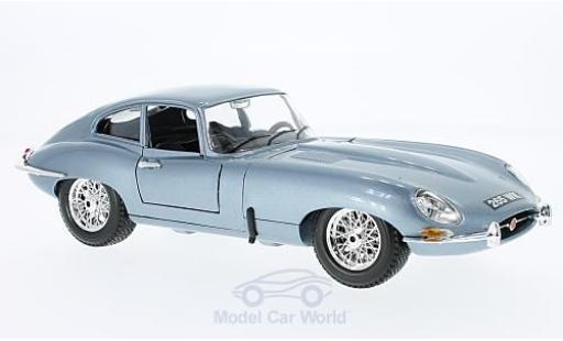 Modelauto Jaguar E-Type Coupe metallic blauw 1961 zonder Vitrine 1/18 Burago