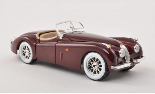 Modelauto Jaguar XK 120 Roadster rood 1948 1/24 Burago