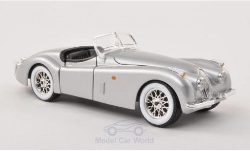 Modelauto Jaguar XK 120 Roadster grijs 1948 zonder Vitrine 1/24 Burago