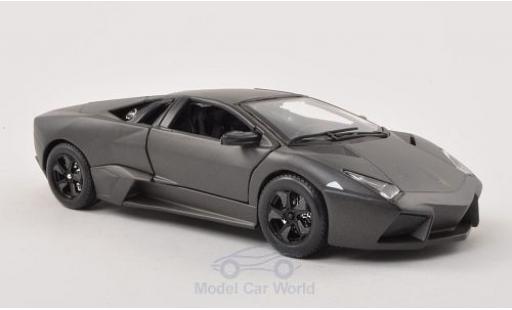 Modelauto Lamborghini Reventon Coupe mat-grijs 2007 1/24 Burago