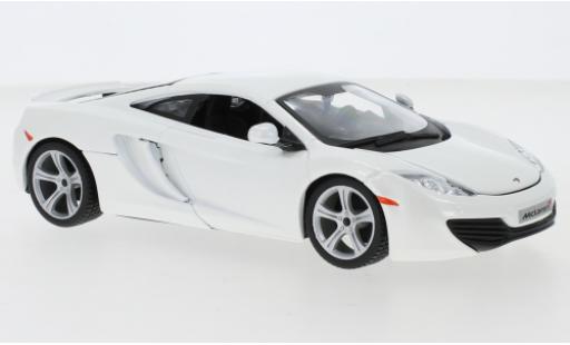 Modelauto McLaren MP4-12C Base metallic wit 2016 1/24 Burago