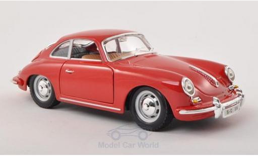 Modelauto Porsche 356 B B B rood 1961 1/24 Burago