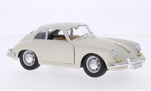 Modelauto Porsche 356 B B B wit 1961 1/24 Burago