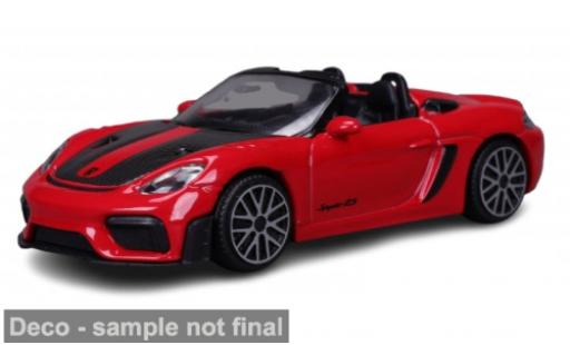 Modelauto Porsche 718 Spyder RS Bburago rood/zwart 2024 1/43 Burago