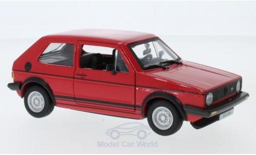 Modelauto Volkswagen Golf GTI MKI rood 1979 1/24 Burago