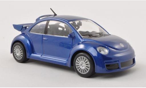 Modelauto Volkswagen New Beetle RSI metallic blauw 1/24 Burago