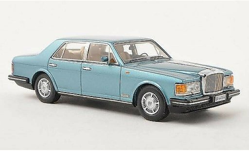 Bentley Mulsanne berline 1/43 Neo blauw 1980 modelauto