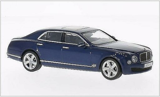 Bentley Mulsanne Speed 1/43 Kyosho metallic blauw modelauto