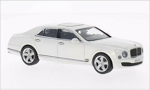 Bentley Mulsanne Speed 1/43 Kyosho metallic wit modelauto
