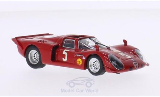 Modelauto Alfa Romeo 33.2 spyder No.5 Montlhery 1969 G.Larrousse/G.Verrier 1/43 Best