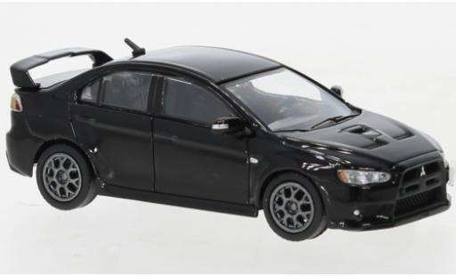 Modelauto Mitsubishi Lancer Evolution X &Atilde;&copy;volution zwart 2007 1/64 BM Creations