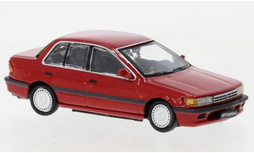 Modelauto Mitsubishi Lancer GTI rood 1988 1/64 BM Creations