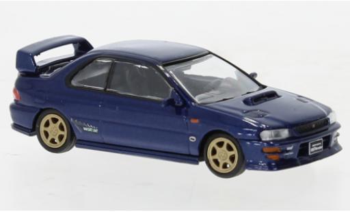 Modelauto Subaru Impreza Type R WRX (GC8) metallic blauw 1/64 BM Creations