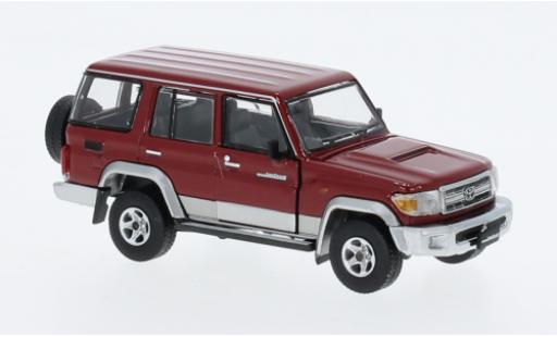 Modelauto Toyota Land Cruiser 70 LC76 rood /d RHD 1/64 BM Creations