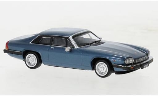 Modelauto Jaguar XJ Base -S V12 metallic blauw 1984 1/64 BM Creations