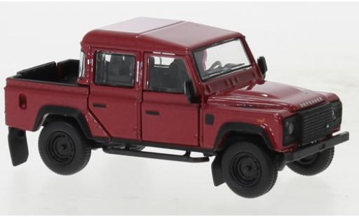 Modelauto Land Rover Defender 110 Pick Up metallic rood 2016 1/64 BM Creations