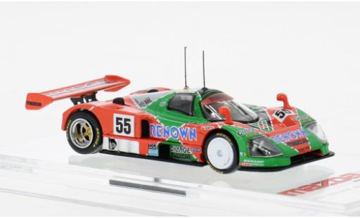 Modelauto Mazda 787B Base groen/rood 1/64 BM Creations