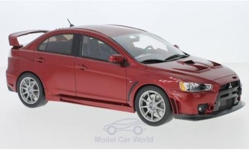 Modelauto Mitsubishi Lancer Evolution X metallic rood 1/18 BM Creations
