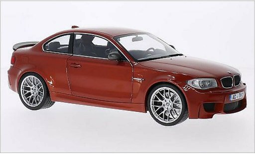 Bmw 1M coupe 1/18 Minichamps metallic oranje 2011 E82 modelauto