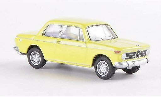 Bmw 2002 berline 1/87 Bub Sedan geel modelauto