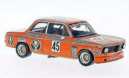 Bmw 2002 tii 1/43 Spark No.45 Jagermeister DRM 200 Meilen Norisring 1974 modelauto
