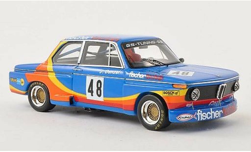 Bmw 2002 tii 1/43 Spark No.48 Fischer Technik DRM Norisring 1976 modelauto