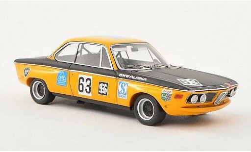 Bmw 2800 CS 1/43 Spark E9 No.63 Alpina 300km Nurburgring 1970 modelauto