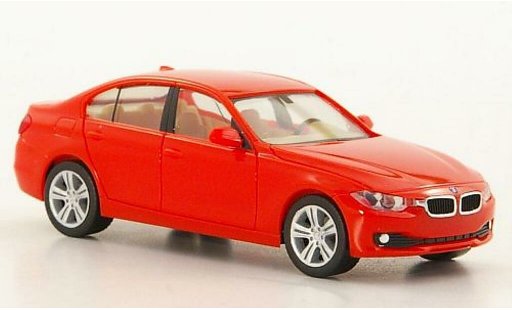 Bmw 335 berline 1/87 Herpa F30 Sedan rood modelauto