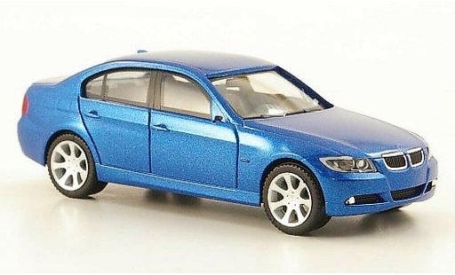 Bmw 335 berline 1/87 Herpa E90 Sedan (E90) blauw 2005 modelauto
