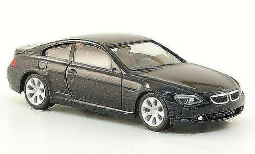 Bmw 630 E63 1/87 Herpa Coupe zwart 2004 modelauto