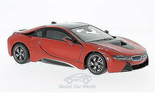 Bmw i8 Coupe 1/24 Rastar rood modelauto