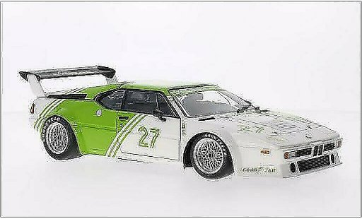 Bmw M1 1980 1/18 Minichamps E26 wit/groen No.27 modelauto