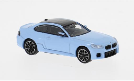 Modelauto Bmw M2 coupe blauw 2023 1/87 Minichamps