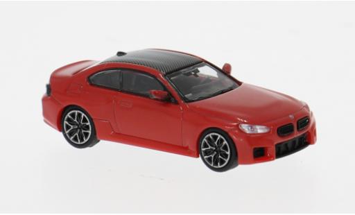 Modelauto Bmw M2 coupe rood 2023 1/87 Minichamps