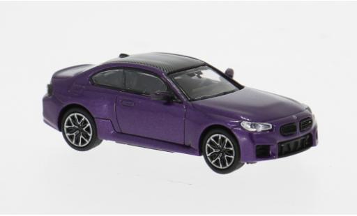 Modelauto Bmw M2 coupe paars 2023 1/87 Minichamps
