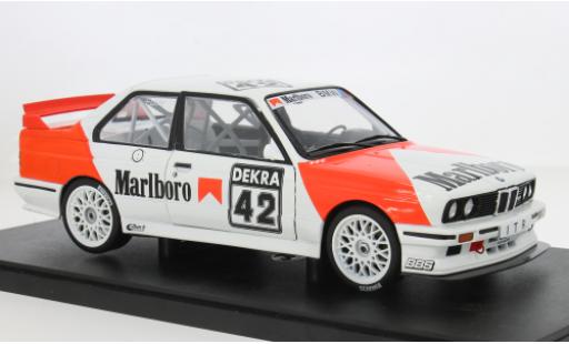 Modelauto Bmw M3 dtm (E30) Zolder 1991 Marlboro Dealer Team #42 Cor Euser 1/18 Werk83