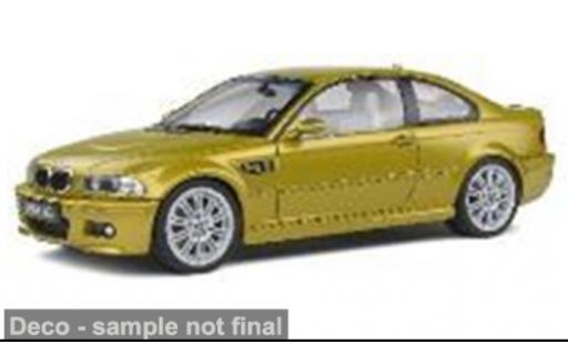 Modelauto Bmw M3 coupe (E46) geel 1/43 Solido