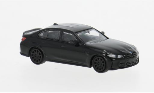 Modelauto Bmw M3 berline (G80) zwart 2020 1/87 Minichamps