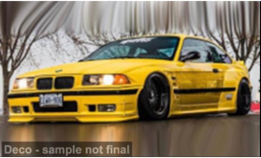 Modelauto Bmw M3 coupe geel 1/18 Solido