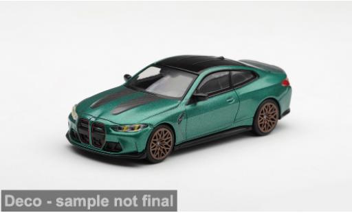 Modelauto Bmw M4 coupe (G82) groen 2024 1/64 Mini GT