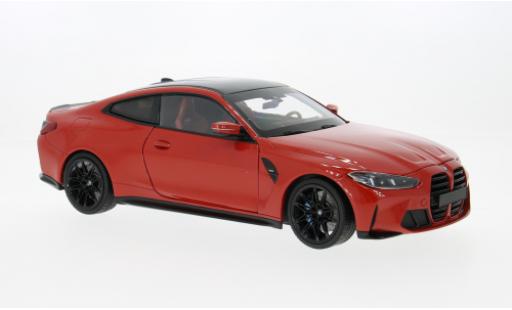 Modelauto Bmw M4 coupe (G82) rood 2024 1/18 Minichamps