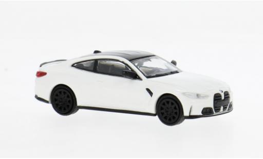 Modelauto Bmw M4 coupe (G82) wit 2020 1/87 Minichamps