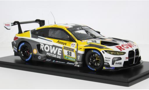 Modelauto Bmw M4 gt3 EVO 24h N&Atilde;&frac14;rburgring 2025 Rowe Racing #98 A.Farfus/J.Krohn 1/18 Spark