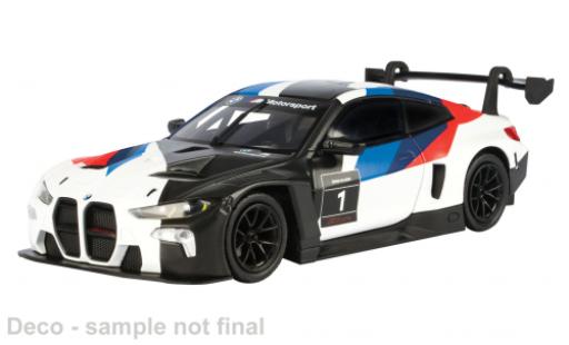 Modelauto Bmw M4 GT3 wit/Dekor 1/43 Motormax