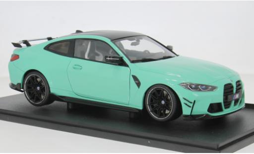 Modelauto Bmw M4 coupe turquoise 1/18 Solido
