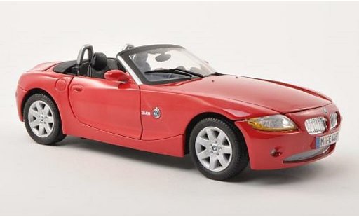Bmw Z4 roadster 1/18 Motormax E85 rood 2008 modelauto