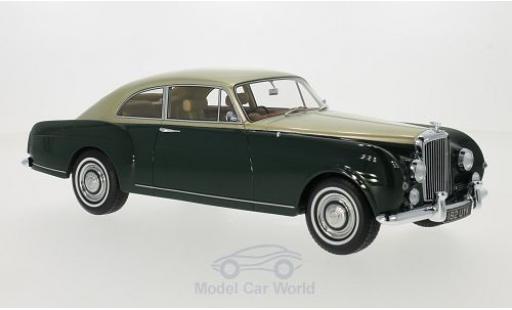 Modelauto Bentley S1 berline Continental Mulliner Sports Saloon groen/gold RHD 1956 1/18 BoS Models