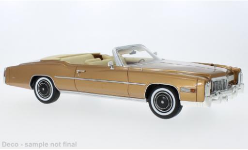 Modelauto Cadillac Eldorado Convertible Cabriolet metallic bronze 1976 1/18 BoS Models